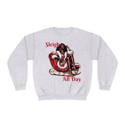 Sleigh All Day Sexy Mrs. Claus Unisex NuBlend® Crewneck Sweatshirt