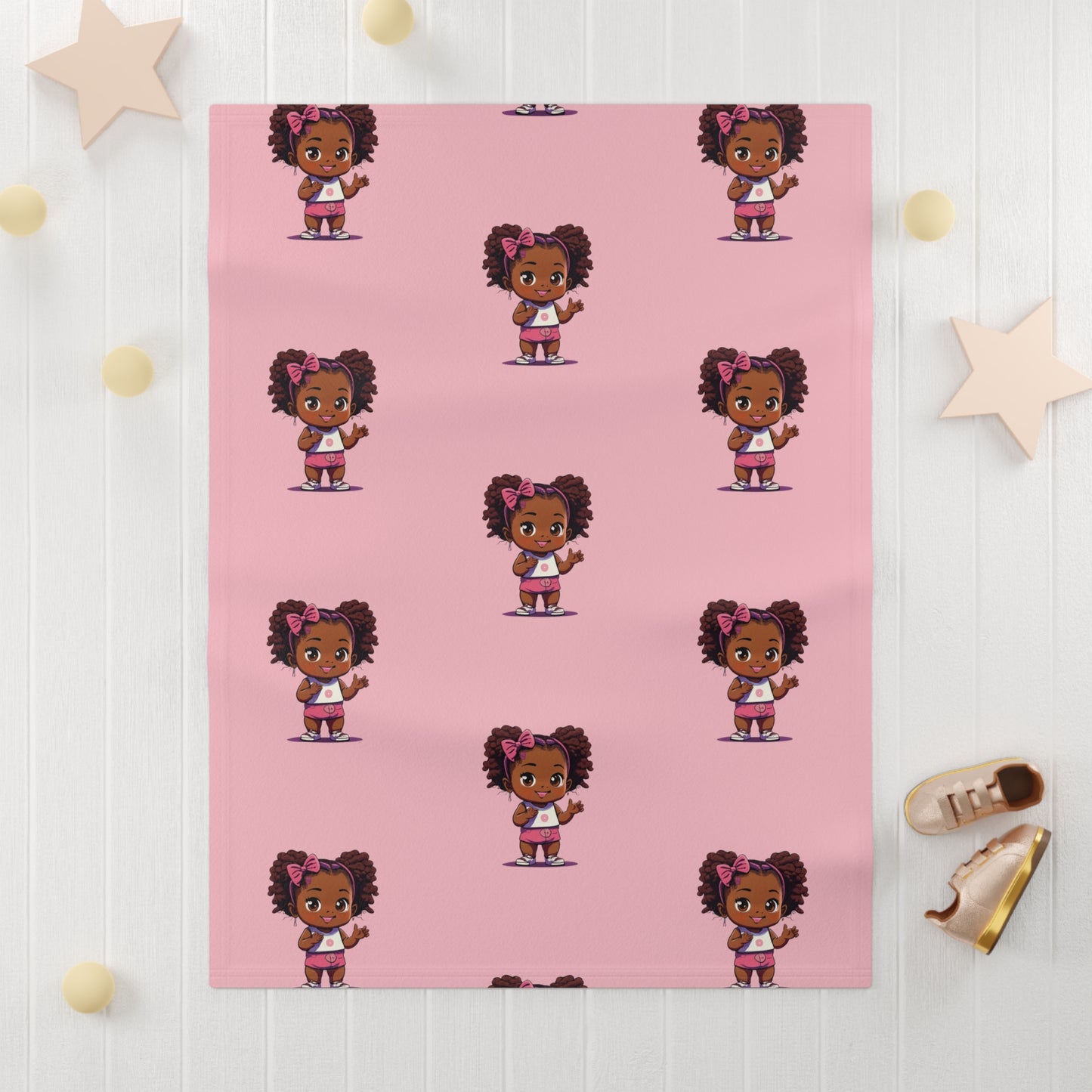 Cute Baby Girl Soft Fleece Baby Blanket