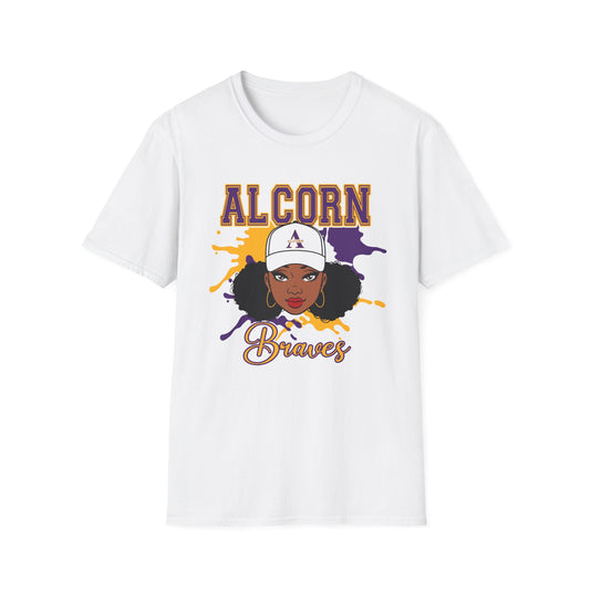 ASU Braves: Alcorn State University Braves Unisex Softstyle T-Shirt