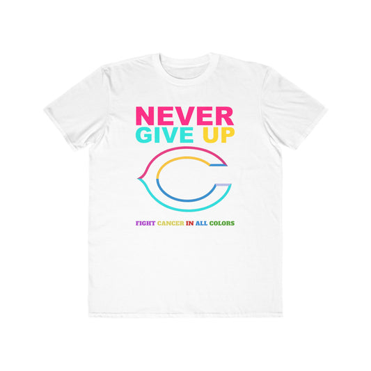 Chicago Bears  Never Give Up Cancer Awareness Tee