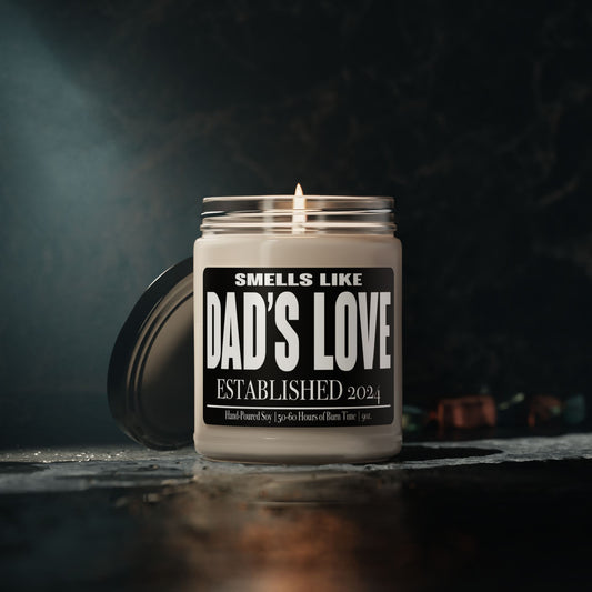 Loving Gift for Dad, Smells like Dad's Love Soy Candle, First Father's Day Gift, Birthday Gift for Dad or Son