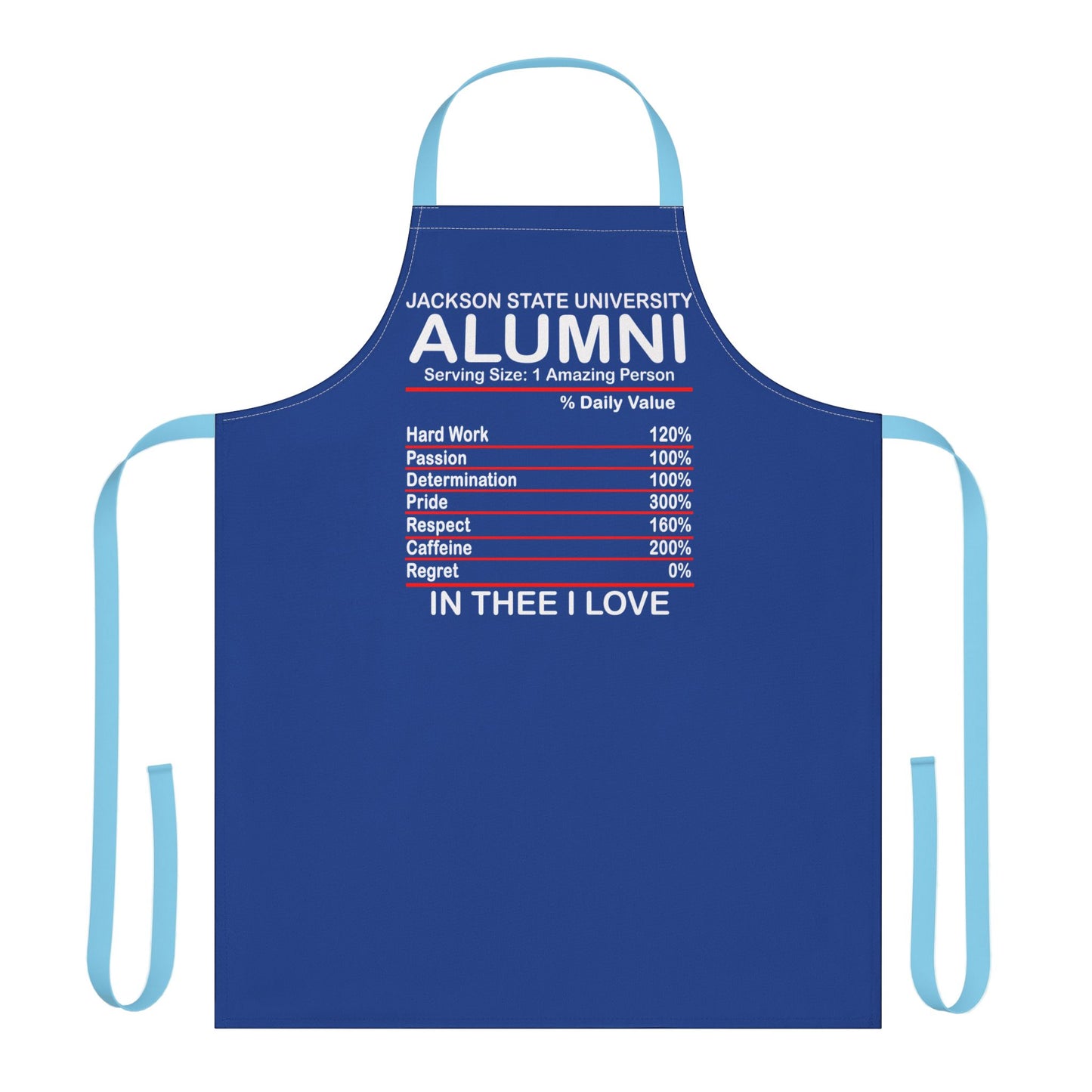 JSU Jackson State Alumni Ingredients Apron, 5-Color Straps