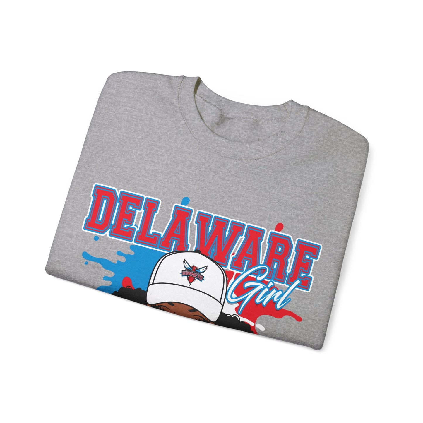 DS Hornets: Delaware State Hornets Unisex Heavy Blend™ Crewneck Sweatshirt