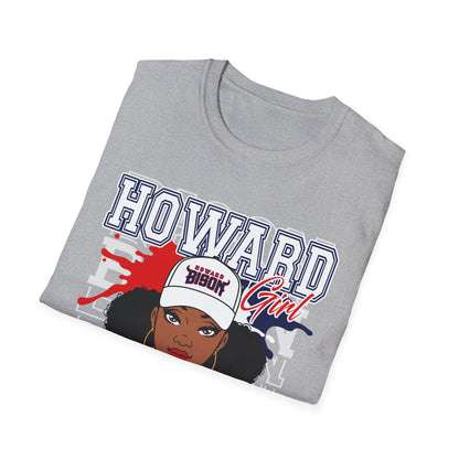 HU Bison: Howard University Bison Unisex Softstyle T-Shirt