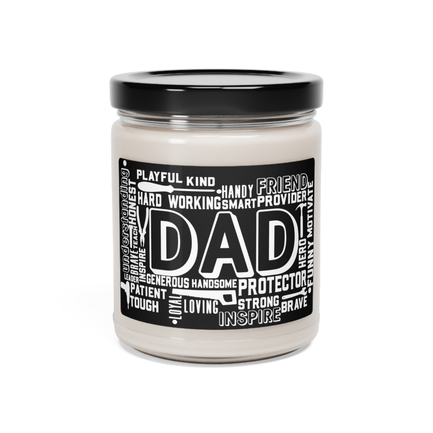 Father's Day Dad Scented Soy Candle, 9oz Gift for Him