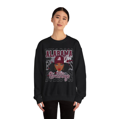 AAMU Bulldogs: Alabama A&M University Girl The Hill Unisex Heavy Blend™ Crewneck Sweatshirt