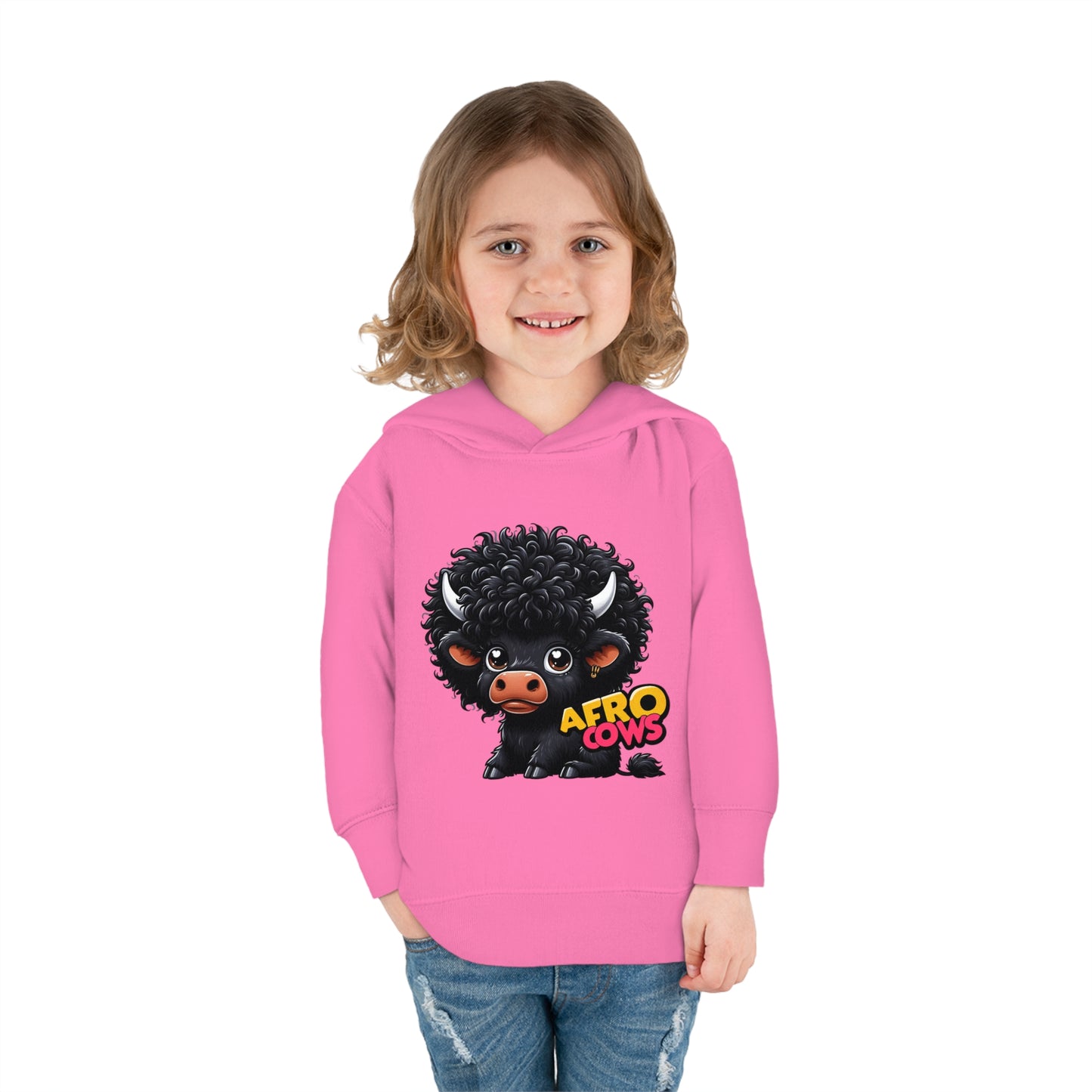 Afro Cows Toddler Pullover Fleece Hoodie