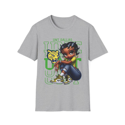 UNT Dallas Green Betty Boop Unisex Softstyle T-Shirt