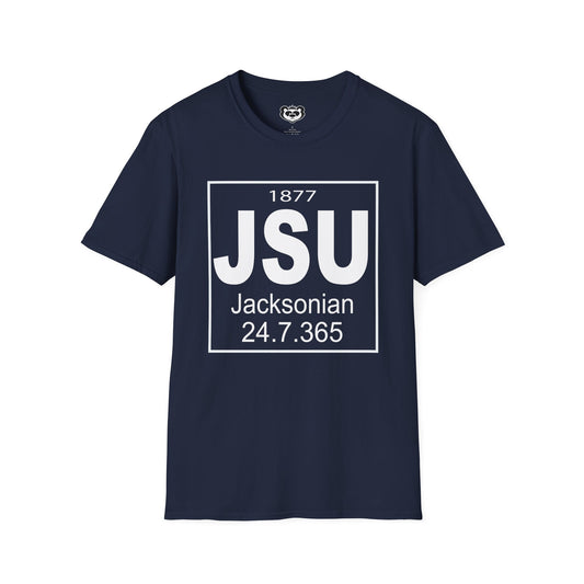 JSU Tigers: Jacksonian Science Element Unisex Softstyle T-Shirt Gift for Student or Alumni