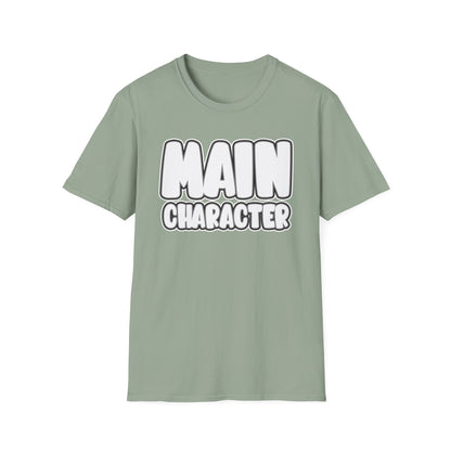 Main Character Shirt Inspirational Motivational Tee Gaming Funny Self-Love Self-Care Positivity T-Shirt for Empowerment & Daily Boost Unisex