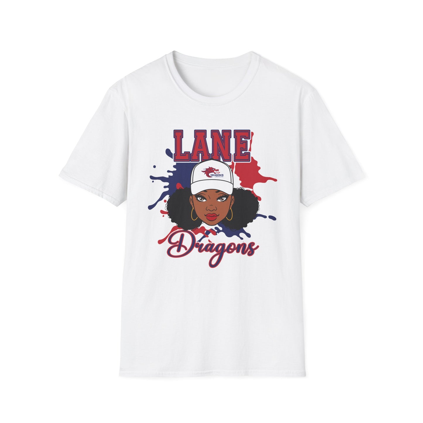 Lane Dragons: Lane College Dragons Unisex Softstyle T-Shirt