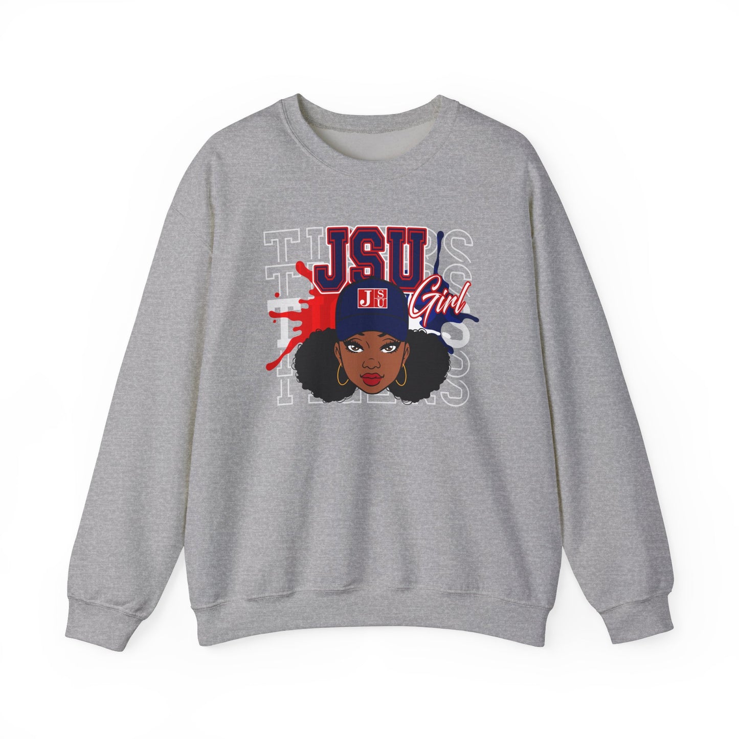 JSU Tigers: Jackson State Tigers JSU Girl Unisex Heavy Blend™ Crewneck Sweatshirt