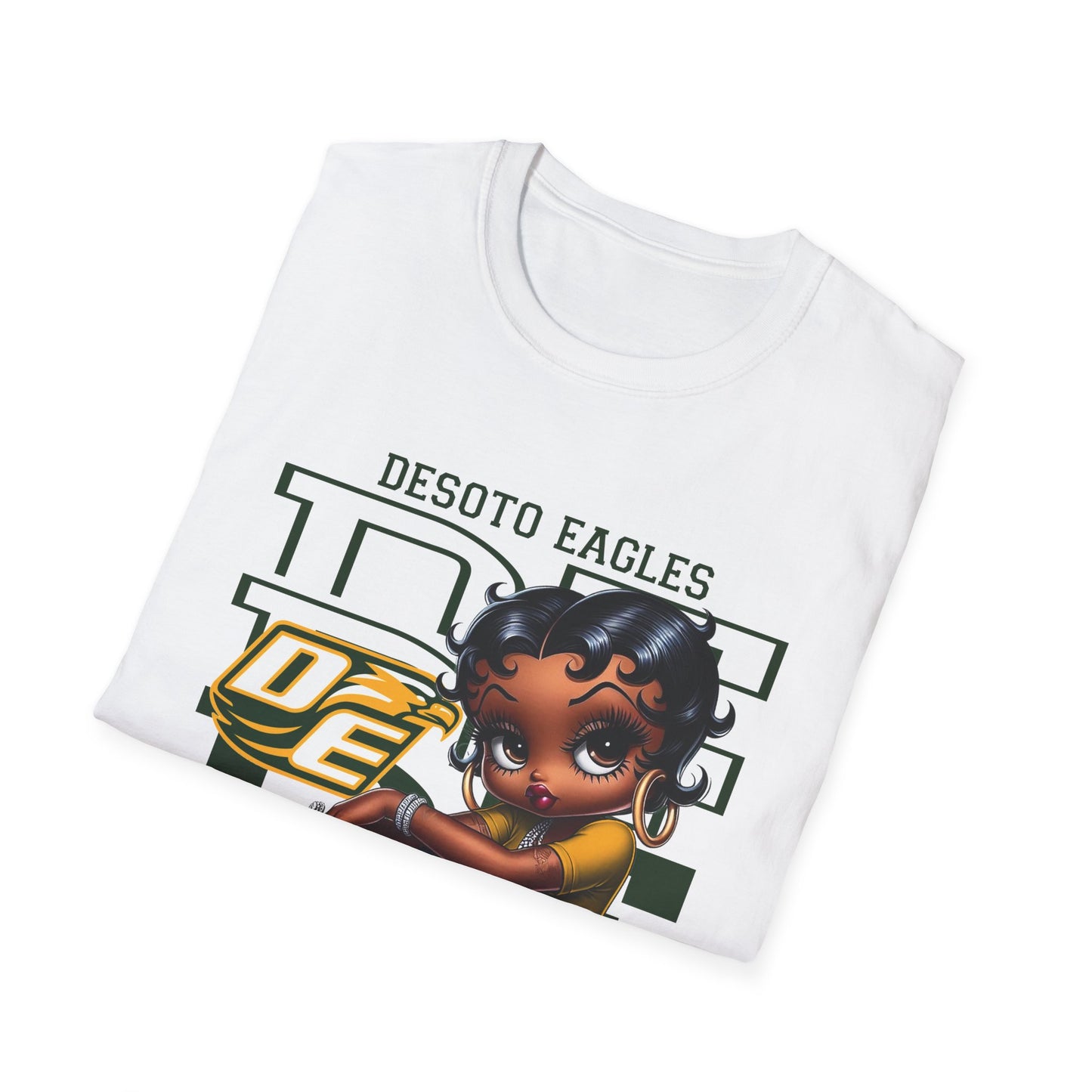 DHS Eagles Desoto Eagles Football Betty Boop Unisex Softstyle T-Shirt