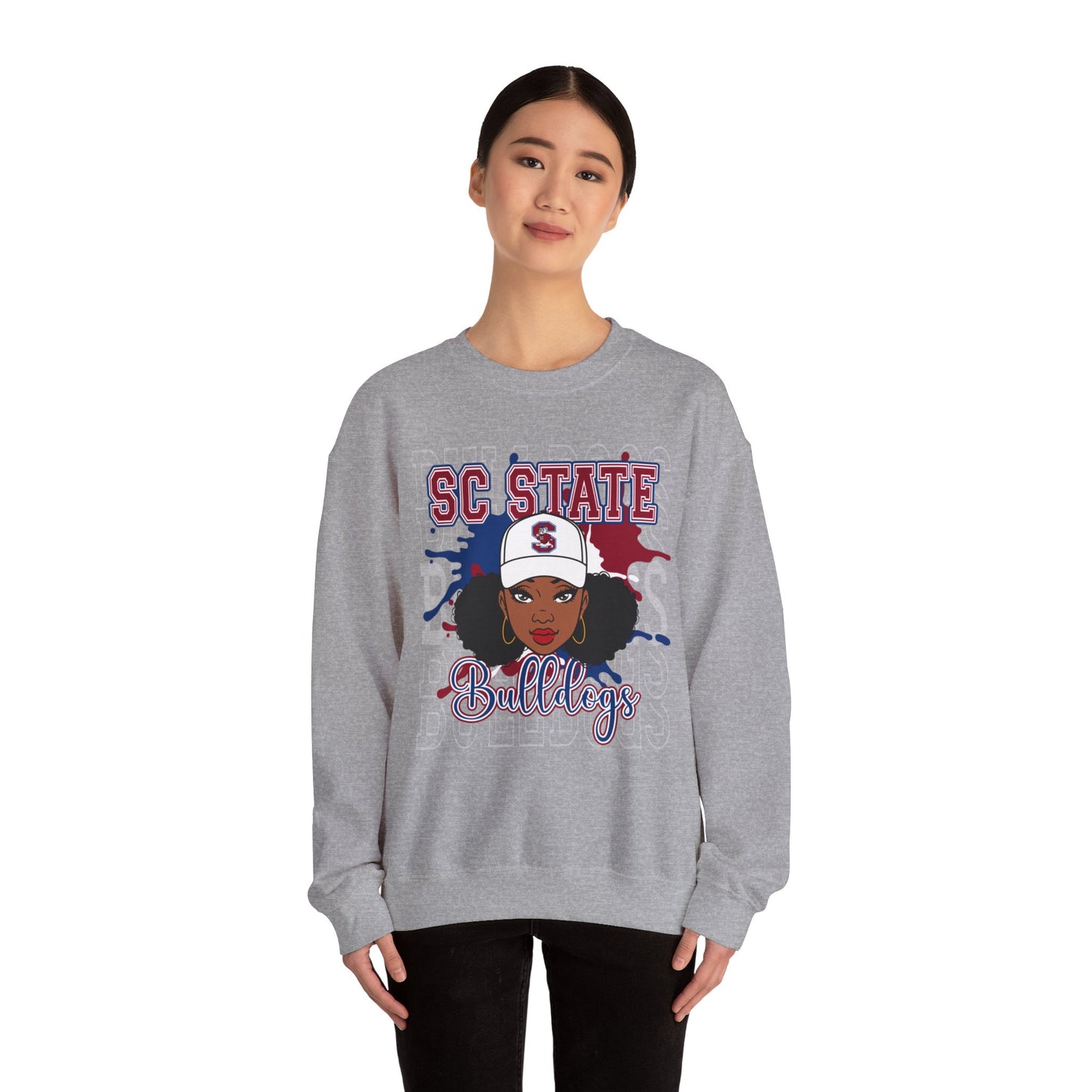 SC State Bulldogs: South Carolina State Bulldogs and Lady Bulldogs  Unisex Heavy Blend™ Crewneck Sweatshirt