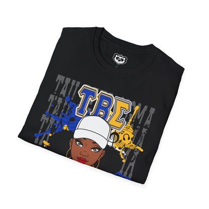 Tau Beta Sigma Unisex Softstyle T-Shirt Blue and Gold Sorority Shirt