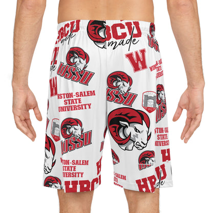 Winston-Salem State WSSU Rams HBCU All Over Print Basketball Shorts gift for Students and Alumni
