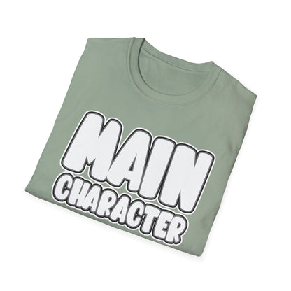 Main Character Shirt Inspirational Motivational Tee Gaming Funny Self-Love Self-Care Positivity T-Shirt for Empowerment & Daily Boost Unisex