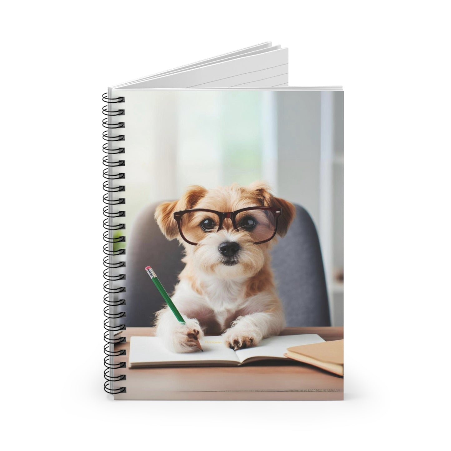 Cutie Pup Spiral Notebook - Ruled Line