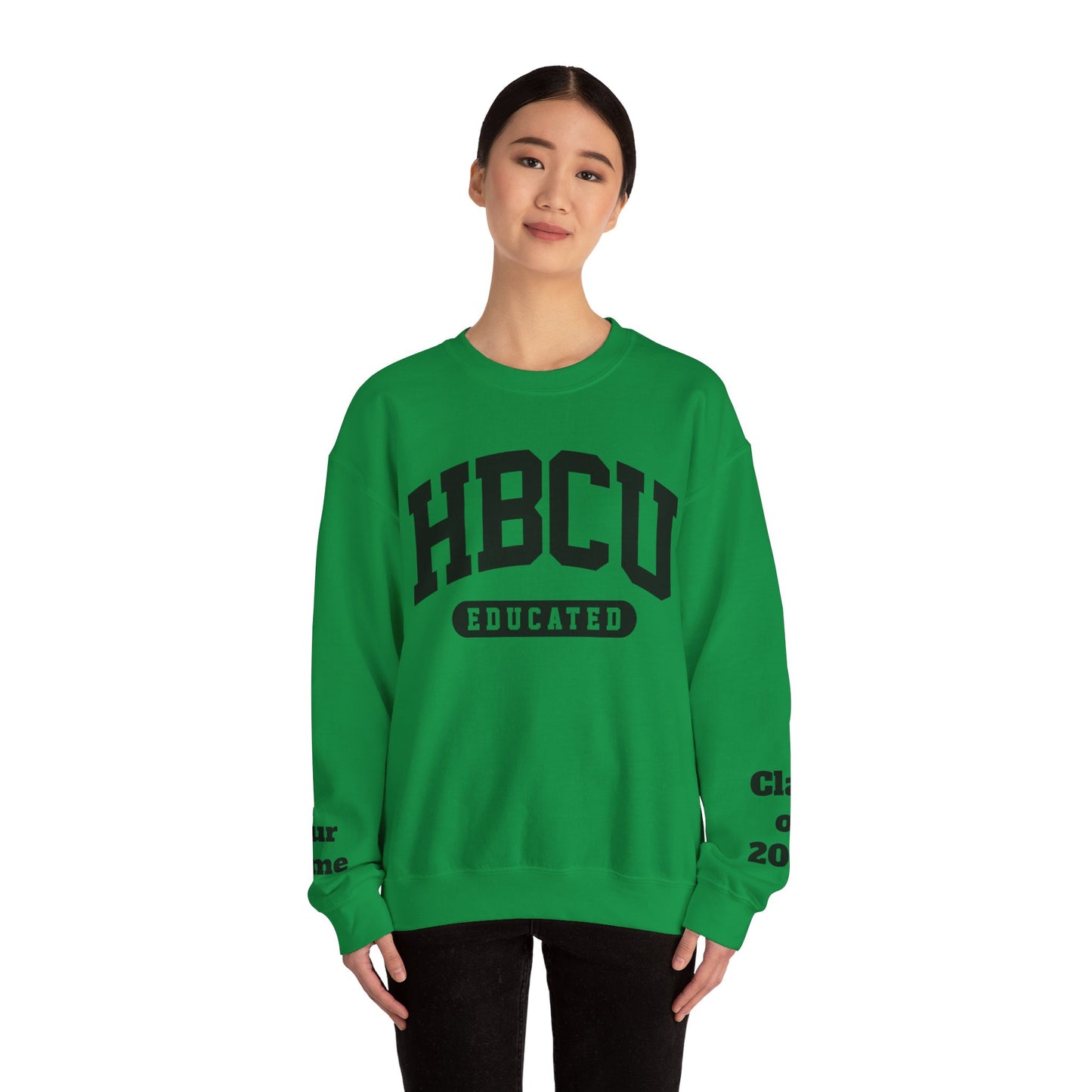 Custom Personalized HBCU Educated Unisex Heavy Blend™ Crewneck Sweatshirt gift for Students and Alumni