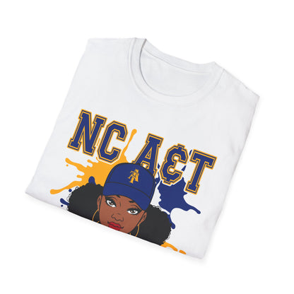 NCAT Aggies Mom: North Carolina A&T State University Unisex Softstyle T-Shirt