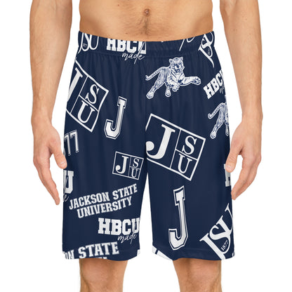 JSU Tigers HBCU All over print Basketball Shorts gift for Jackson State student and alumni