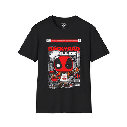 Deadpool Backyard BBQ Funko Pop Style Unisex Softstyle T-Shirt