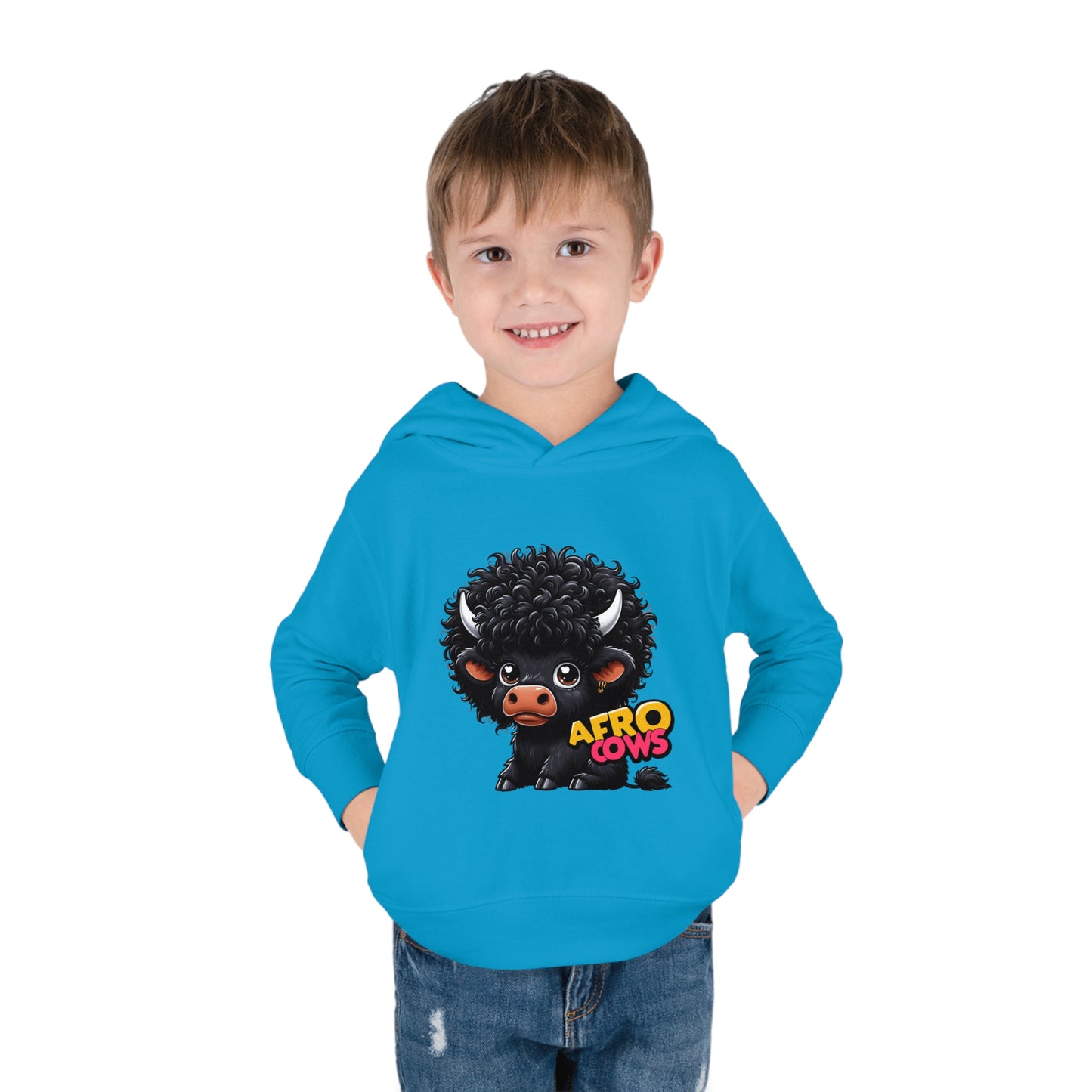 Afro Cows Toddler Pullover Fleece Hoodie