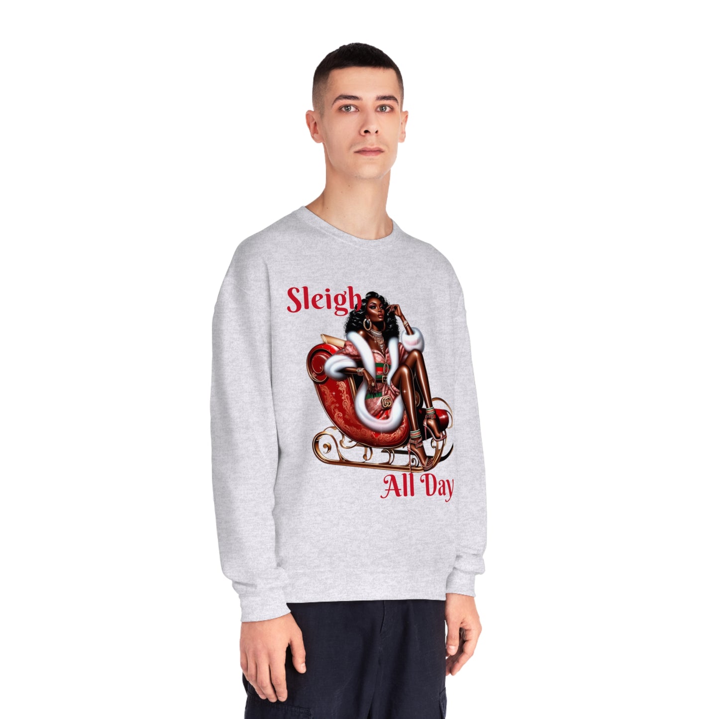 Sleigh All Day Sexy Mrs. Claus Unisex NuBlend® Crewneck Sweatshirt