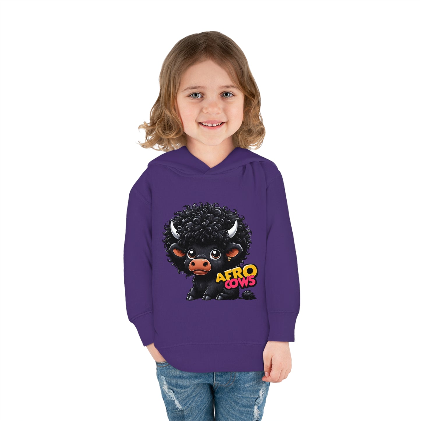 Afro Cows Toddler Pullover Fleece Hoodie