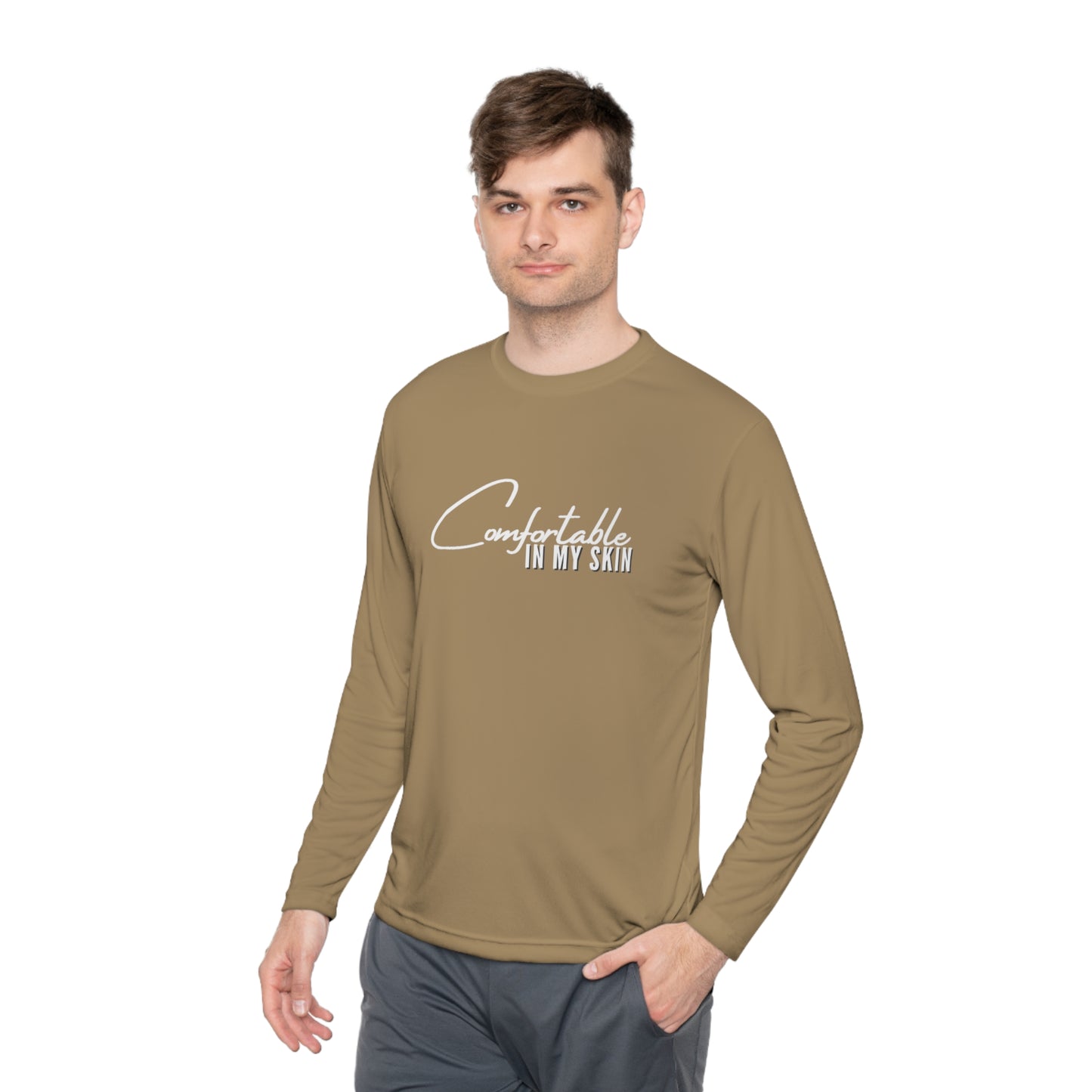 Comfortable in my Skin Unisex Lightweight Long Sleeve Tee