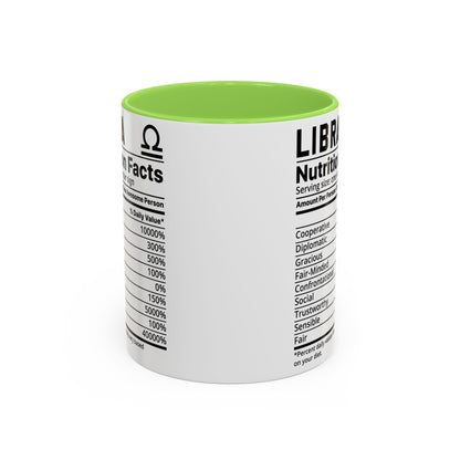 Zodiac Libra Mug - Nutrition Facts Design, Astrology Gift, Coffee Lover, Personalized Birthday Present, Horoscope Décor