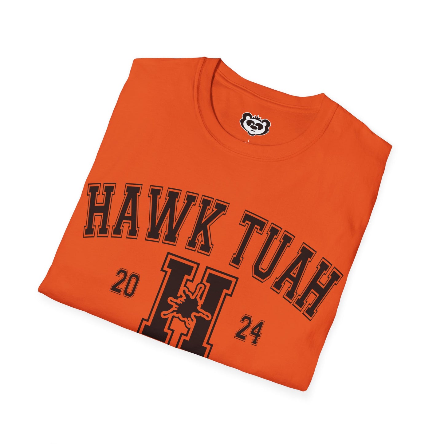 Hawk Tuah Spit on That Thang Funny College Style Unisex Softstyle T-Shirt Gift for Her