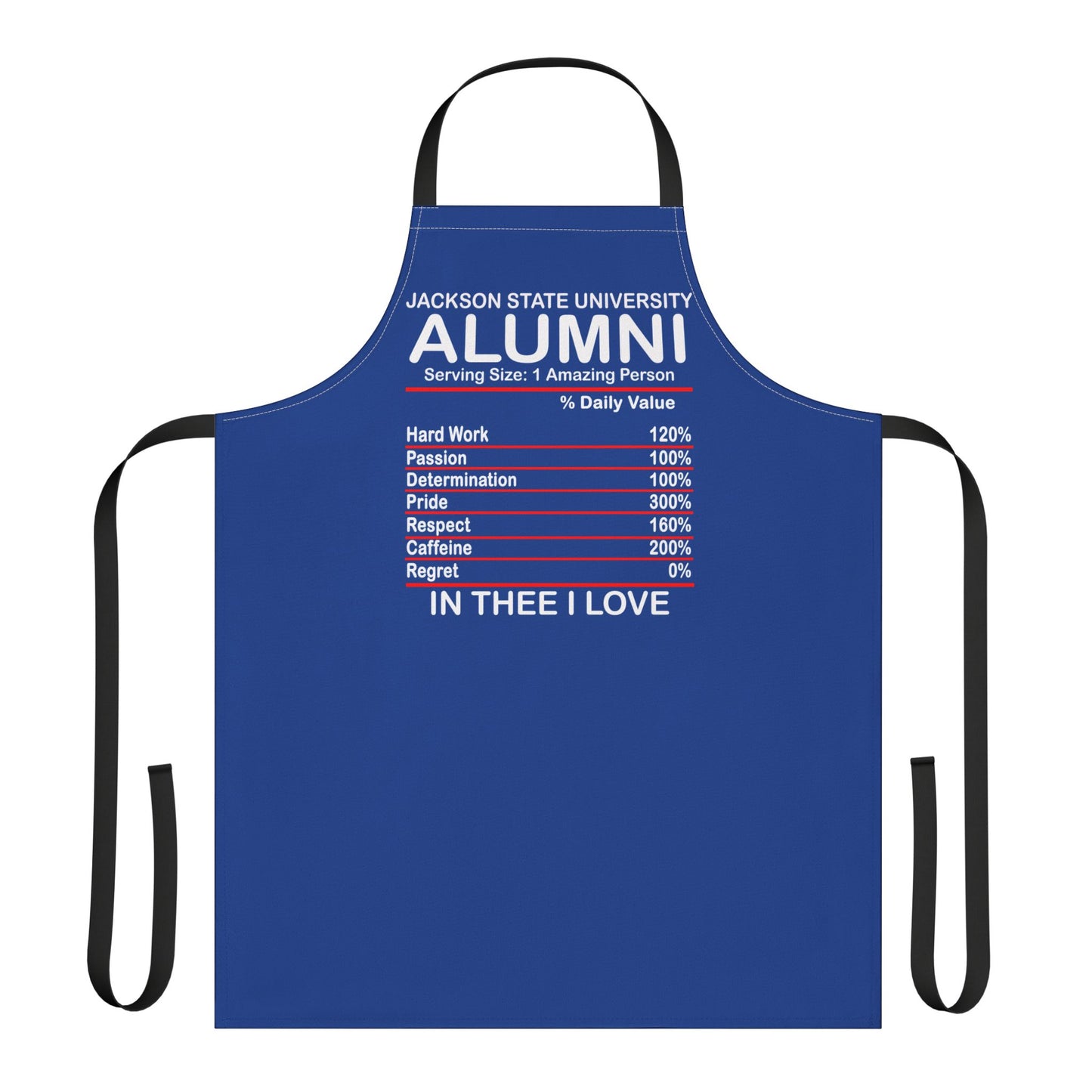 JSU Jackson State Alumni Ingredients Apron, 5-Color Straps