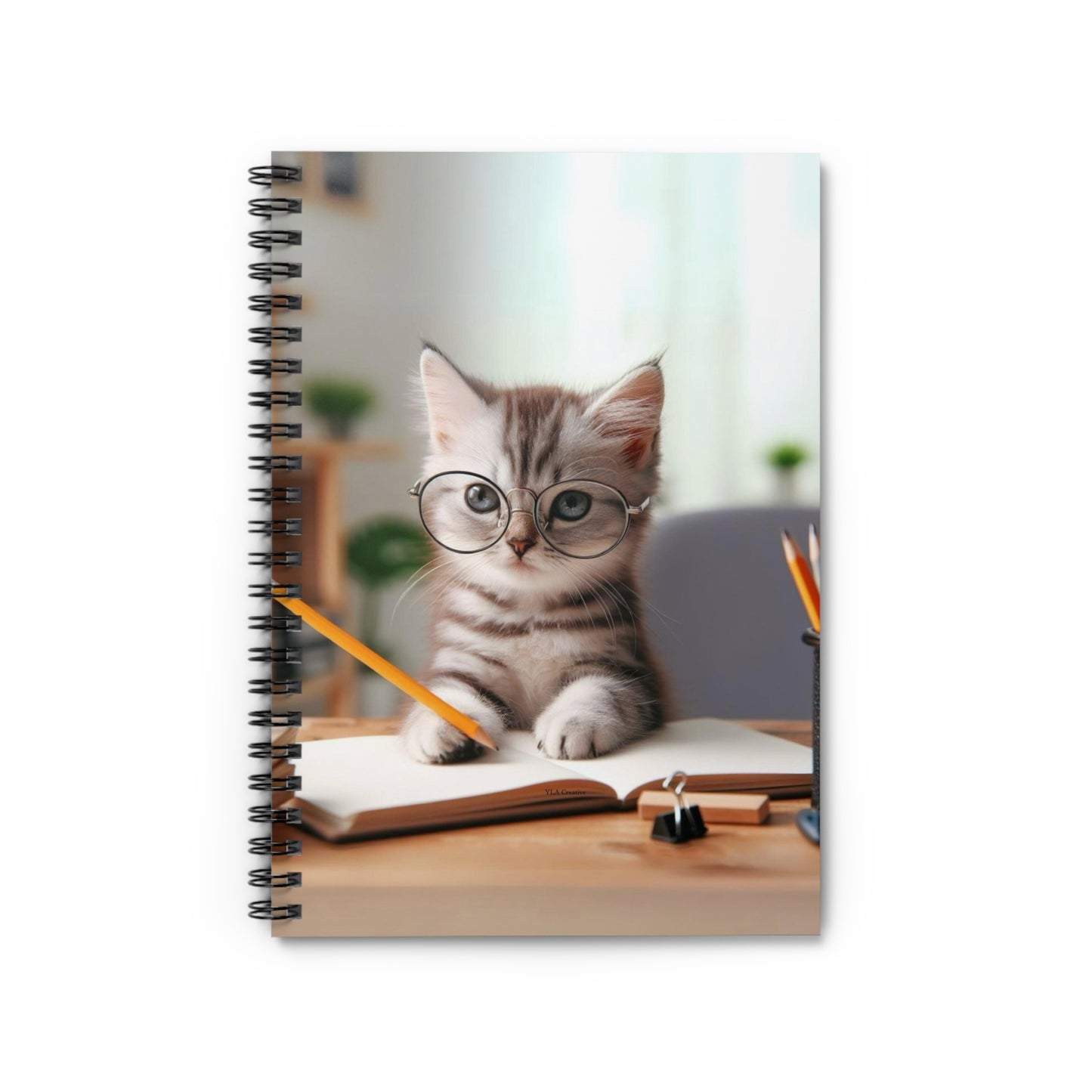 Cute Cat Spiral Notebook - Ruled Line