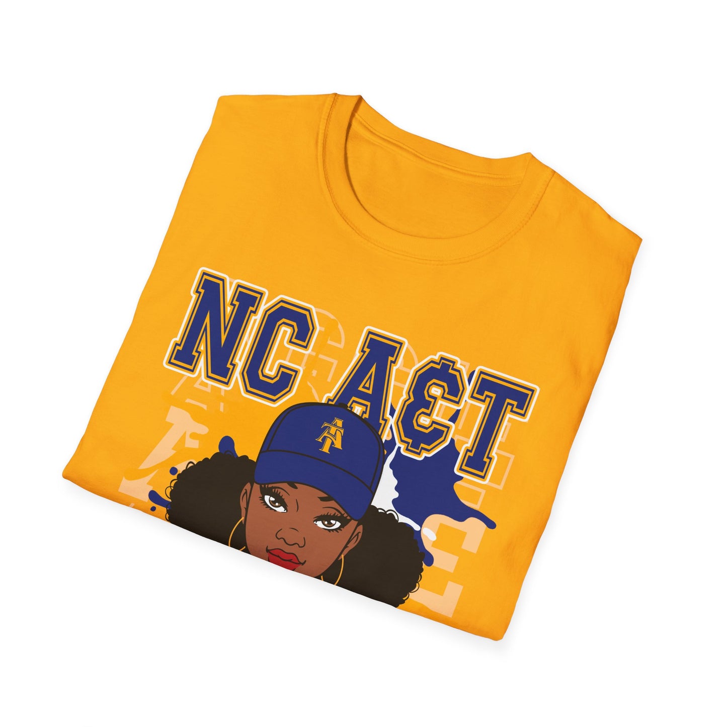 NCAT Aggies Mom: North Carolina A&T State University Unisex Softstyle T-Shirt