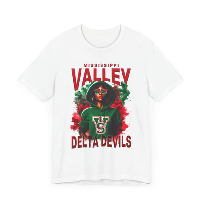 Mississippi Valley Delta Devils Unisex Jersey Short Sleeve Tee