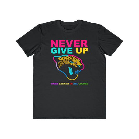 Jaguars  Never Give Up Cancer Awareness Tee
