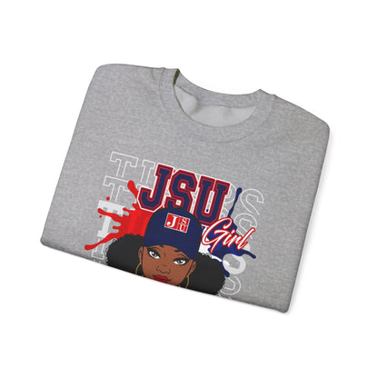 JSU Tigers: Jackson State Tigers JSU Girl Unisex Heavy Blend™ Crewneck Sweatshirt