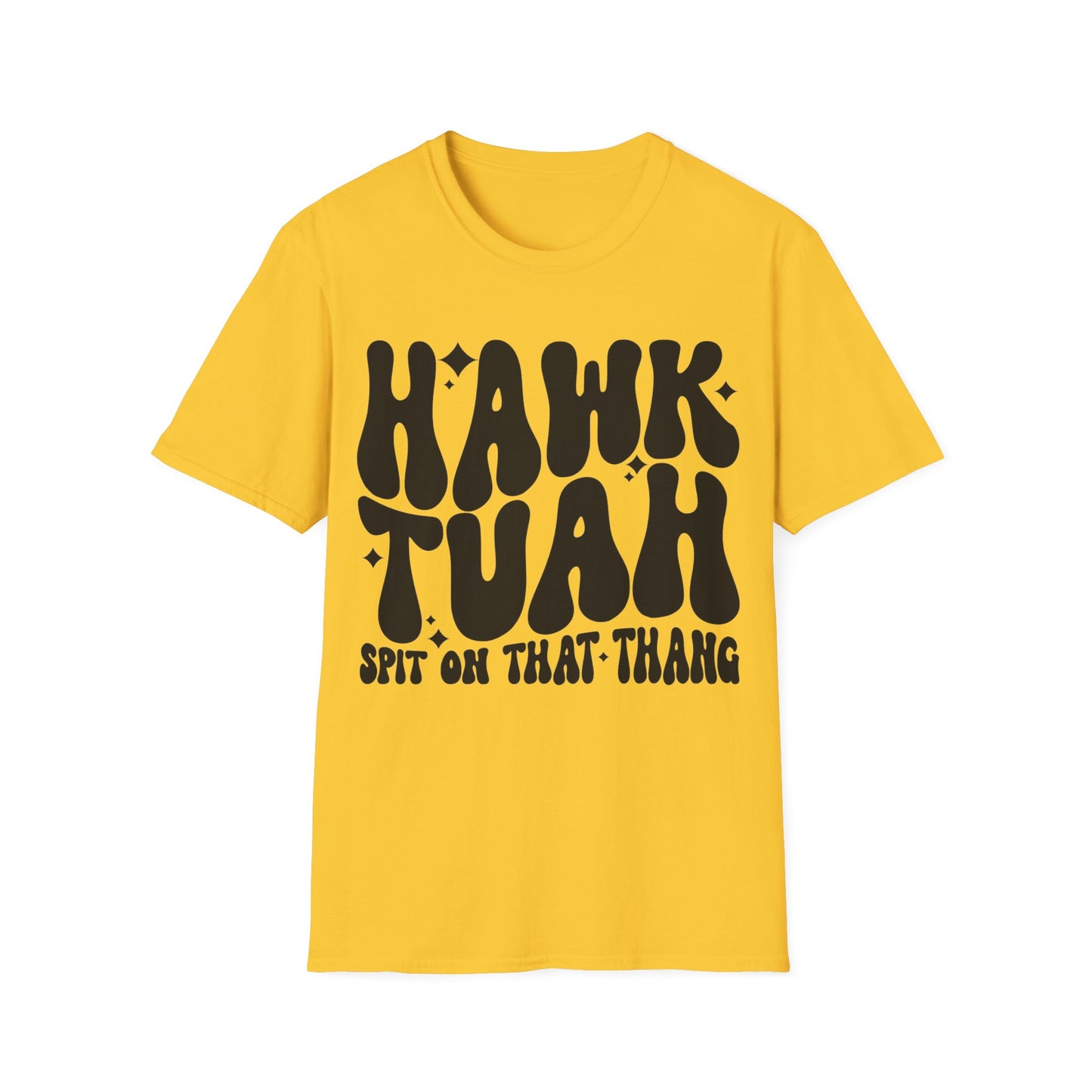 Hawk Tuah Spit on That Thang Funny Unisex Softstyle T-Shirt Gift for Her