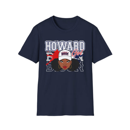 HU Bison: Howard University Bison Unisex Softstyle T-Shirt