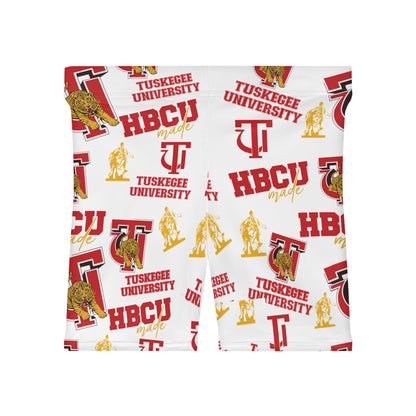 Tuskegee Golden Tigers HBCU print Women's Biker Shorts Gift for TU student and alumni
