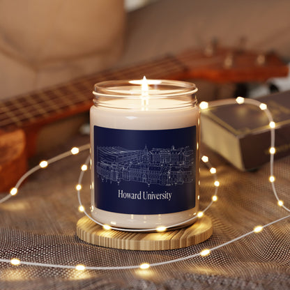 Smells like A Great Day at Howard University Scented Soy Candle, 9oz gift for Alumni and Students