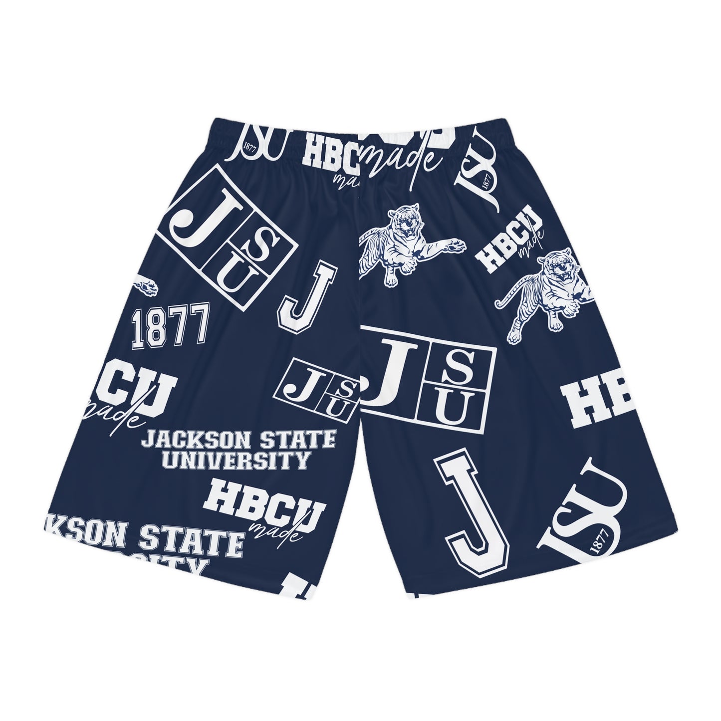 JSU Tigers HBCU All over print Basketball Shorts gift for Jackson State student and alumni