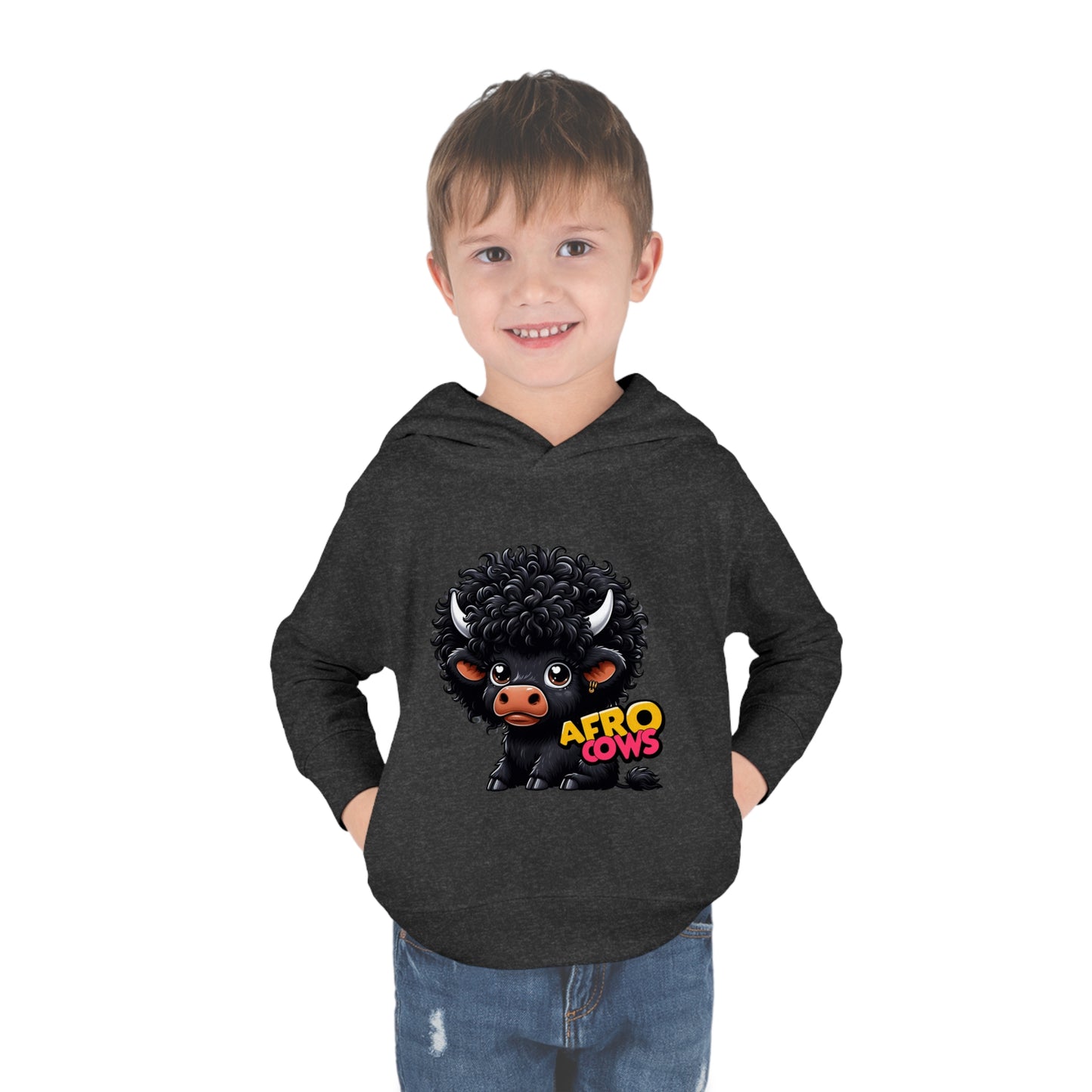 Afro Cows Toddler Pullover Fleece Hoodie