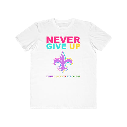 New Orleans Saints  Never Give Up Cancer Awareness Tee