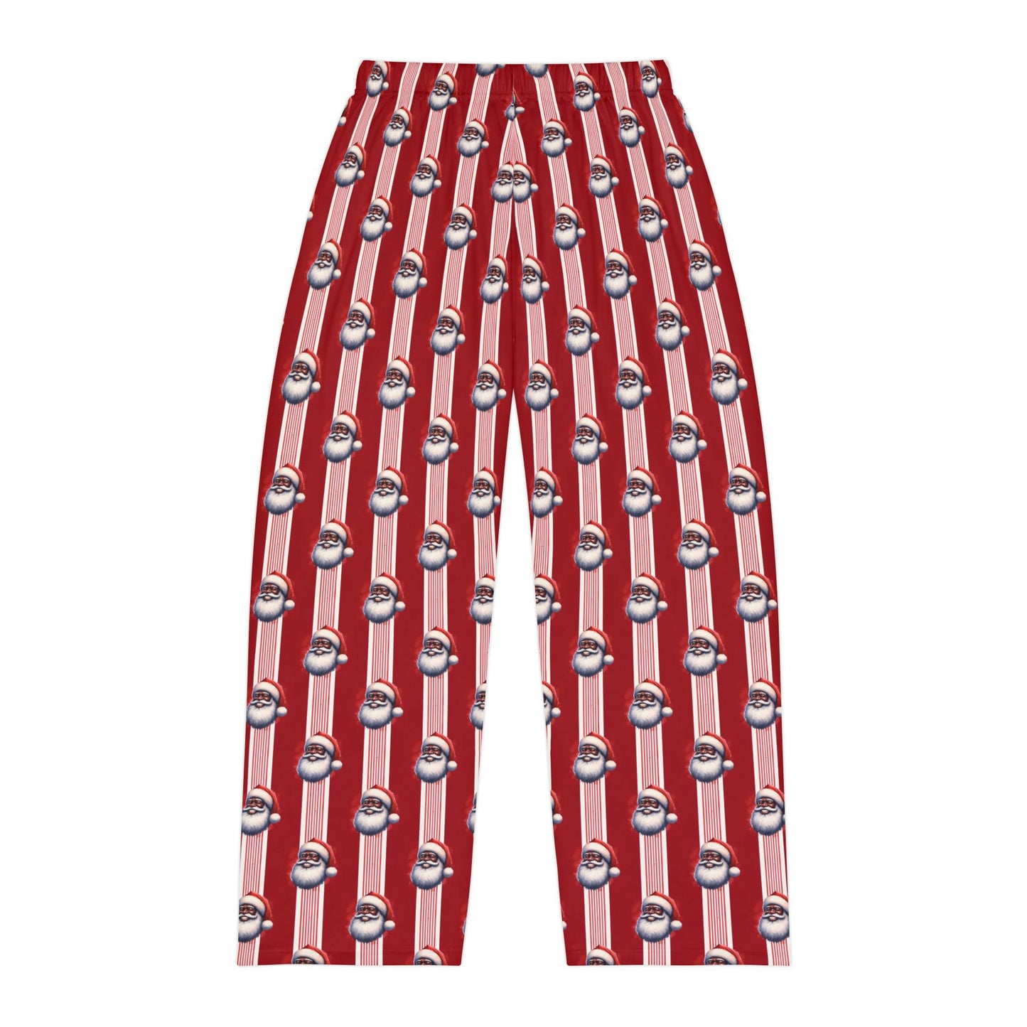 Men's Black Santa Pajama Pants (AOP)