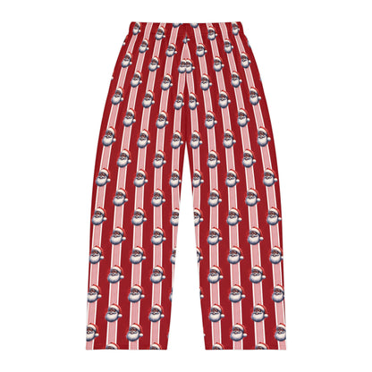 Men's Black Santa Pajama Pants (AOP)