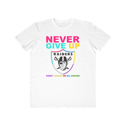 Raiders  Never Give Up Cancer Awareness Tee