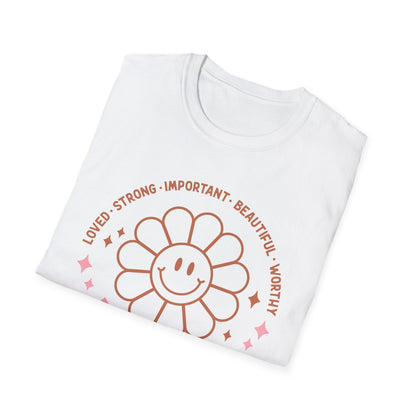 Mama Sunflower Happy Face Mother's Day Unisex Softstyle T-Shirt