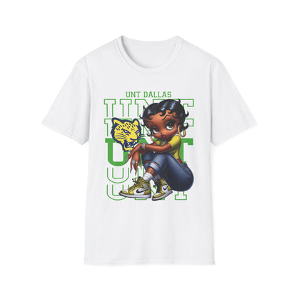 UNT Dallas Green Betty Boop Unisex Softstyle T-Shirt